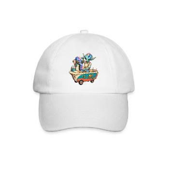 Galaktischer Eiszauber Barkeeper - Baseballkappe - Weiß/Weiß - Vorne