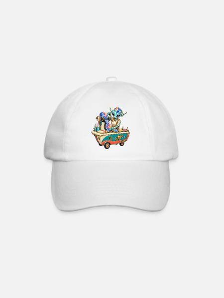 Galaktischer Eiszauber Barkeeper - Baseballkappe - Weiß/Weiß