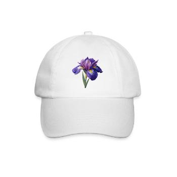 Irisblume - Baseballkappe - Weiß/Weiß - Vorne