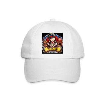 SkullCostume Halloween Edition: Der Killerclown - Baseballkappe - Weiß/Weiß - Vorne