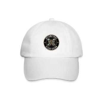 Optometrist Phoropter Augenlinsen Abzeichen Geschenk - Baseballkappe - Weiß/Weiß - Vorne