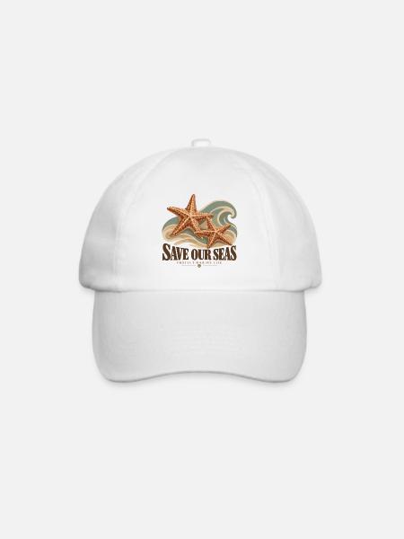 Save Our Seas Marine Life - Baseballkappe - Weiß/Weiß
