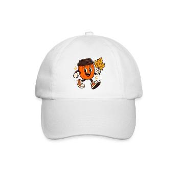 Becher-Kürbis - Baseballkappe - Weiß/Weiß - Vorne