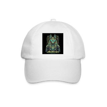 Cyberpunk Anubis Neo God - Baseballkappe - Weiß/Weiß - Vorne