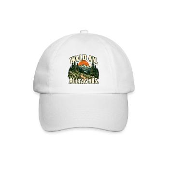 Wald an, Alltag aus - Wandern und Natur - Baseballkappe - Weiß/Weiß - Vorne