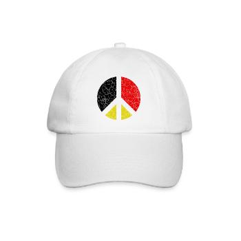 Germany Deutschland  - Baseballkappe - Weiß/Weiß - Vorne