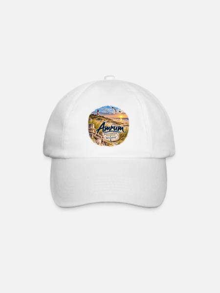 Amrum Nordseezauber Strandglück - Baseballkappe - Weiß/Weiß