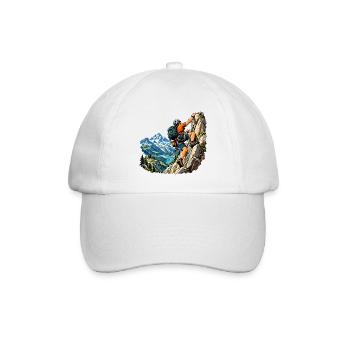 Kletter Abenteuer für Bergsteiger - Baseballkappe - Weiß/Weiß - Vorne