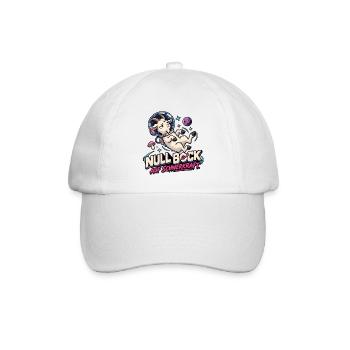 Null Bock auf Schwerkraft - Baseballkappe - Weiß/Weiß - Vorne
