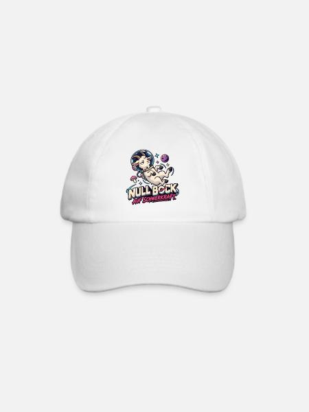 Null Bock auf Schwerkraft - Baseballkappe - Weiß/Weiß
