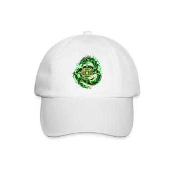 Smaragdgrüner Schlangenstern - Baseballkappe - Weiß/Weiß - Vorne