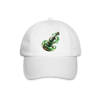 Smaragdgrüne Arkane Violine - Baseballkappe - Weiß/Weiß - Vorne