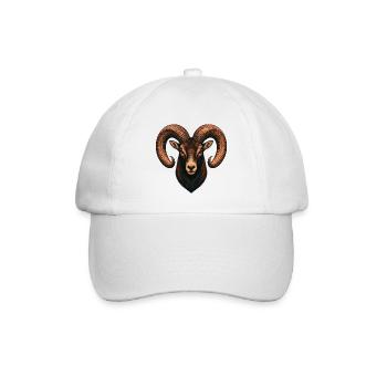 Mouflonkäfer - Baseballkappe - Weiß/Weiß - Vorne