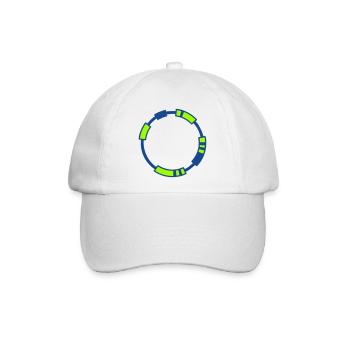 Plasmid DNA Genetik Logo - Baseballkappe - Weiß/Weiß - Vorne