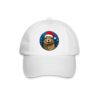 Murmeltiere Christmas - Baseballkappe - Weiß/Weiß - Vorne