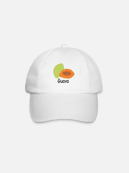 Papaya Tropenfrucht Motiv - Baseballkappe - Weiß/Weiß