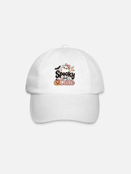 Spooky but Cute Halloween - Baseballkappe - Weiß/Weiß