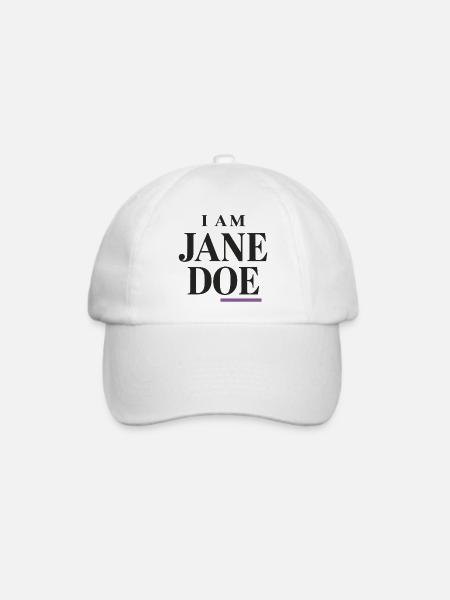 I'm Jane Doe – Meine Stimme - Baseballkappe - Weiß/Weiß