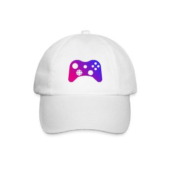 gaming controller gamer game - Baseballkappe - Weiß/Weiß - Vorne