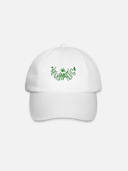 Nachhaltig - ein Statement für die Umwelt - Baseballkappe - Weiß/Weiß
