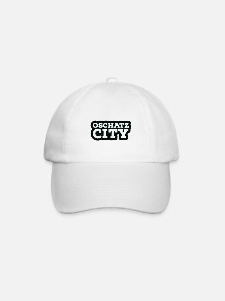 Oschatz - City - Baseballkappe - Weiß/Weiß