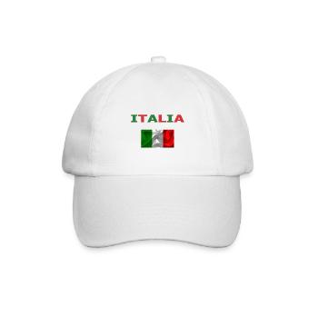 Fanartikel Italien - Baseballkappe - Weiß/Weiß - Vorne