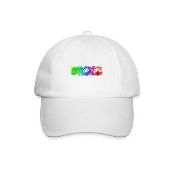 WASD Mouse Controller Rainbow - Baseballkappe - Weiß/Weiß - Vorne