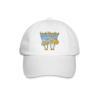Good Vibration - Baseballkappe - Weiß/Weiß - Vorne