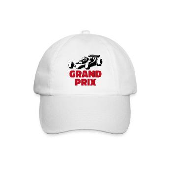 Grand Prix, Autofan Geschenk - Baseballkappe - Weiß/Weiß - Vorne