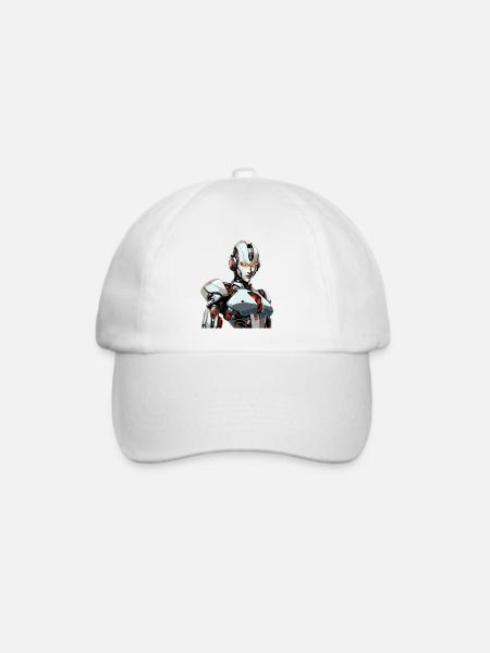 Futuristic Warrior - Baseballkappe - Weiß/Weiß