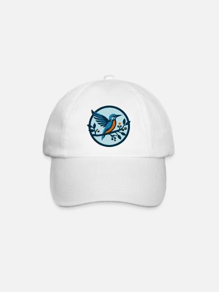 Eisvogel Vogel Alcedo Atthis - Baseballkappe - Weiß/Weiß