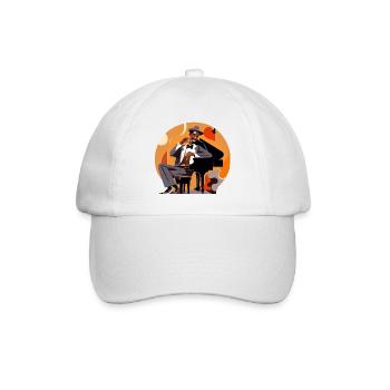 Meister des Klaviers - Baseballkappe - Weiß/Weiß - Vorne