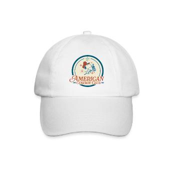 Peanuts Design American Cowboy Club Mit Snoopy - Baseballkappe - Weiß/Weiß - Vorne