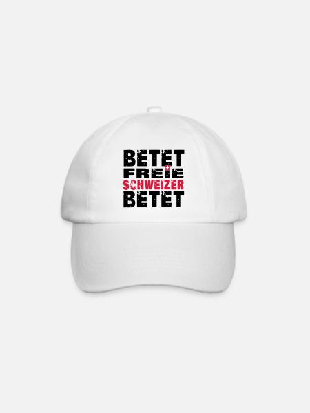 Betet freie Schweizer betet - Baseballkappe - Weiß/Weiß