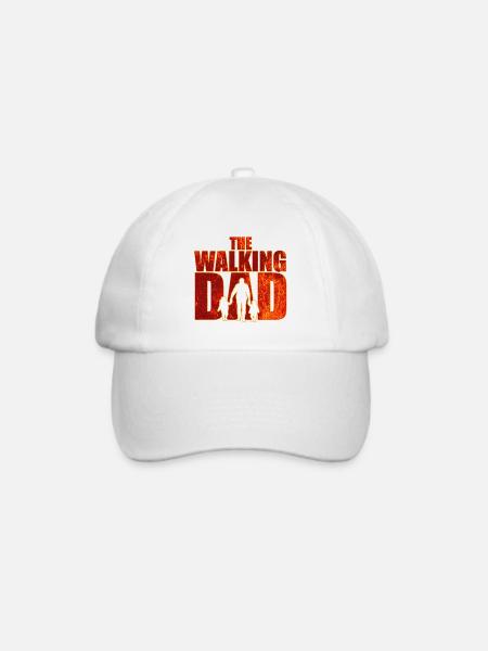 The walking Dad Vater Lava Vatertag Geschenk - Baseballkappe - Weiß/Weiß