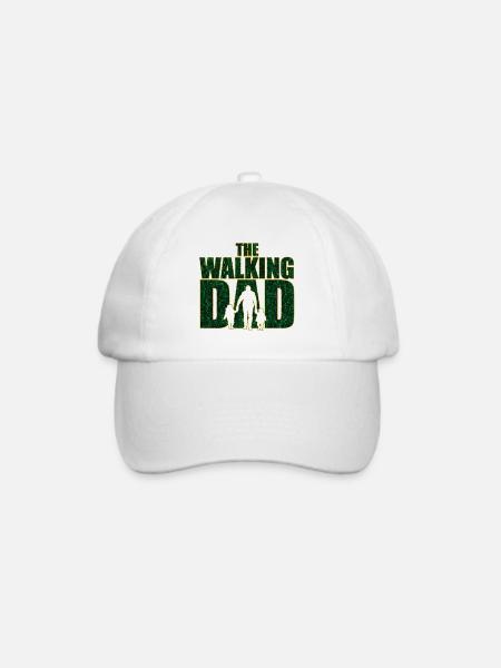 The walking Dad Vater Code Vatertag Geschenk - Baseballkappe - Weiß/Weiß