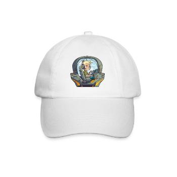 Der Abenteurer in der Luft - Baseballkappe - Weiß/Weiß - Vorne
