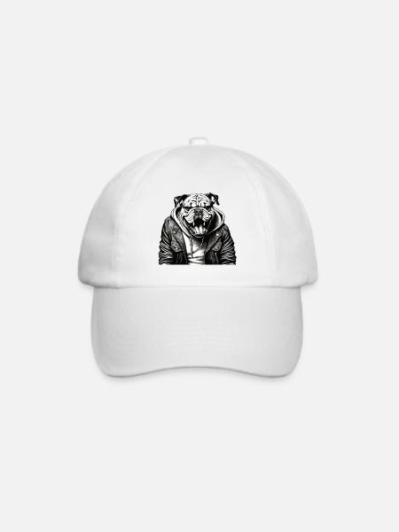 british Bulldog Bully - Baseballkappe - Weiß/Weiß