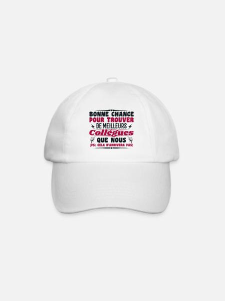 Kollege Kollegen Humor Geschenk Ruhestand - Baseballkappe - Weiß/Weiß