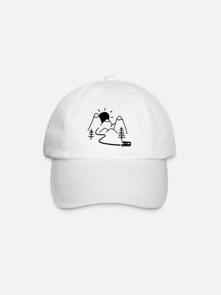 Wohnmobil - Baseballkappe - Weiß/Weiß