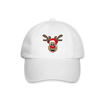 Team Rudolph Rudi Reindeer - Baseballkappe - Weiß/Weiß - Vorne
