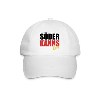 Söder kanns - Kanzler - Kanzlerkandidat - Baseballkappe - Weiß/Weiß - Vorne