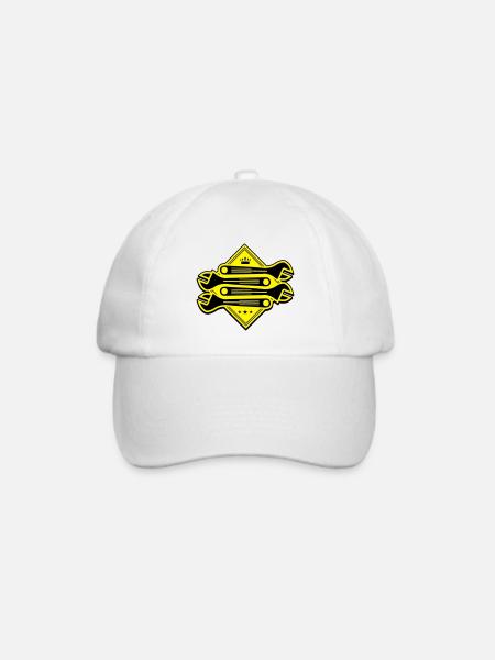 schraubenschlüssel - Baseballkappe - Weiß/Weiß