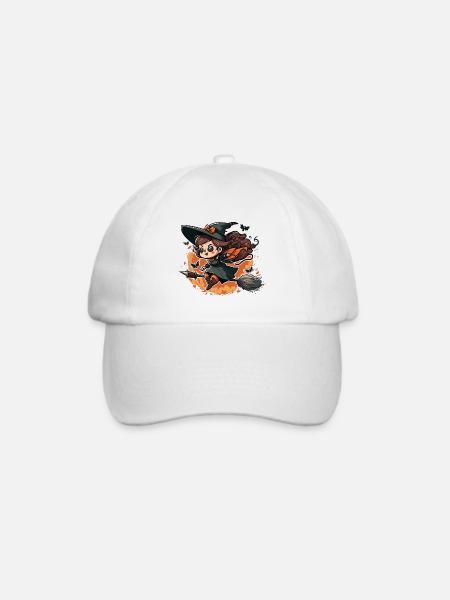 Hexen-Nachtflug - Baseballkappe - Weiß/Weiß