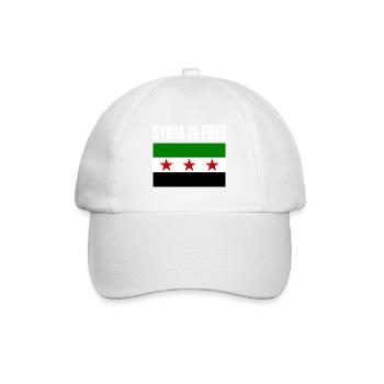 syrien flagge - Baseballkappe - Weiß/Weiß - Vorne