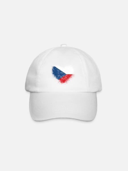 Tschechische Republik - Baseballkappe - Weiß/Weiß