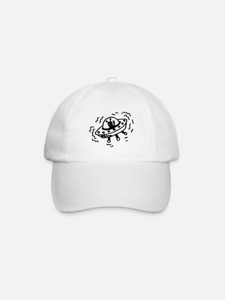Alien Ufo Science Fiction - Baseballkappe - Weiß/Weiß