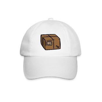 Paket Zusteller Paketbote Geschenkidee - Baseballkappe - Weiß/Weiß - Vorne