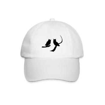 Eule Uhu Kautz - Baseballkappe - Weiß/Weiß - Vorne