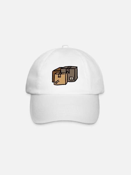 Pakete Post Versand Logistik - Baseballkappe - Weiß/Weiß